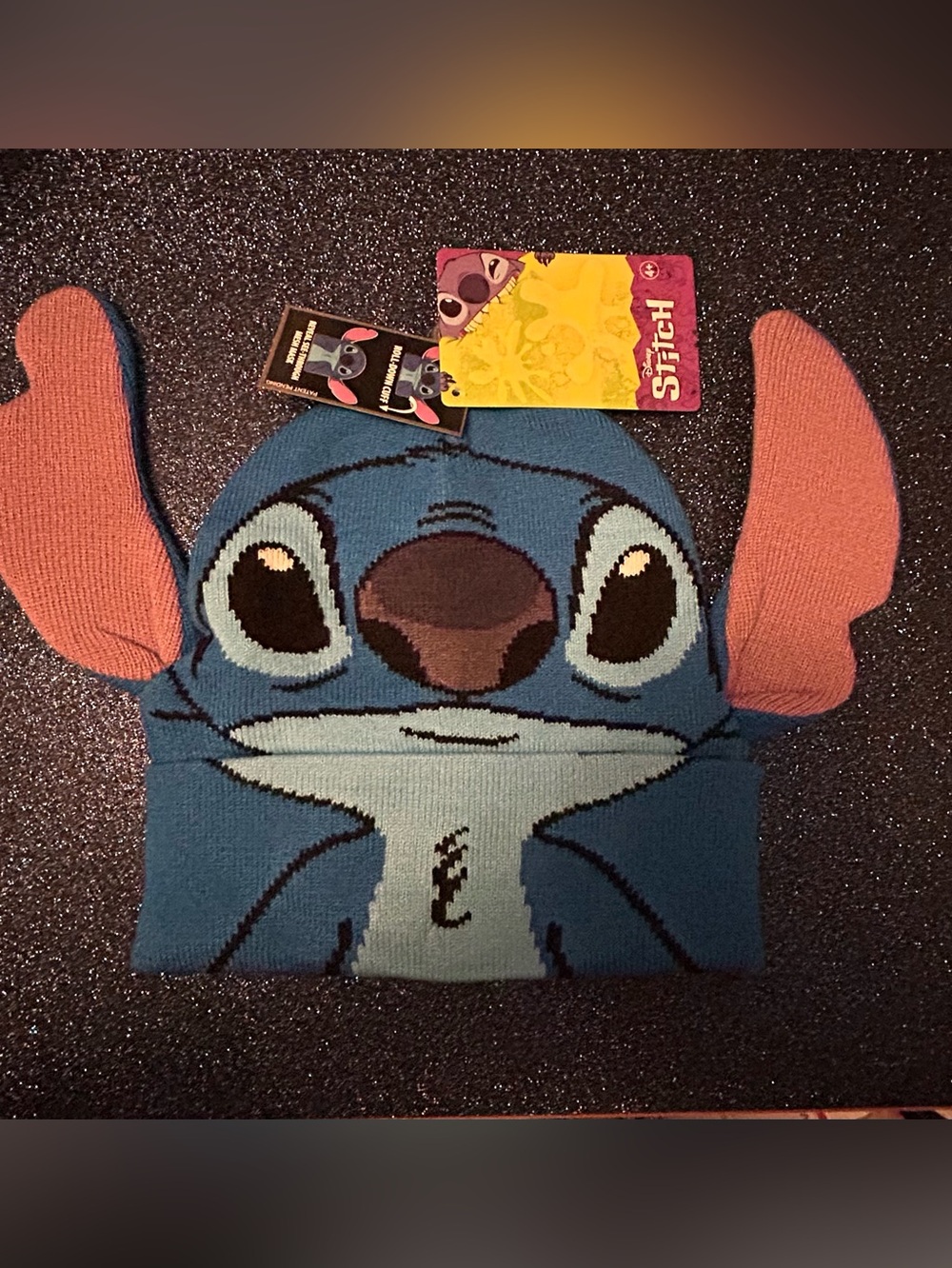 Disney Stitch Blue Knit Beanie Hat